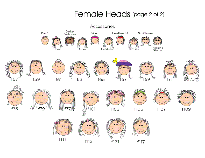 Women's Heads 2