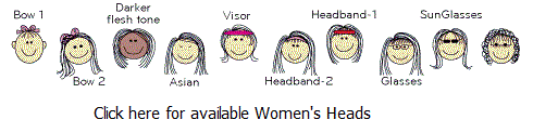 womens head button